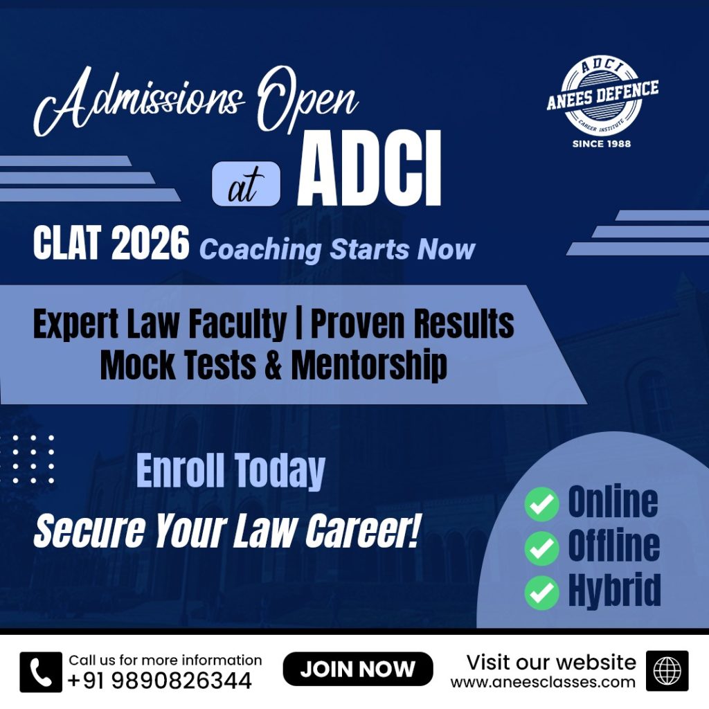 CLAT/JAG COCHING AT ANEES CLASSES